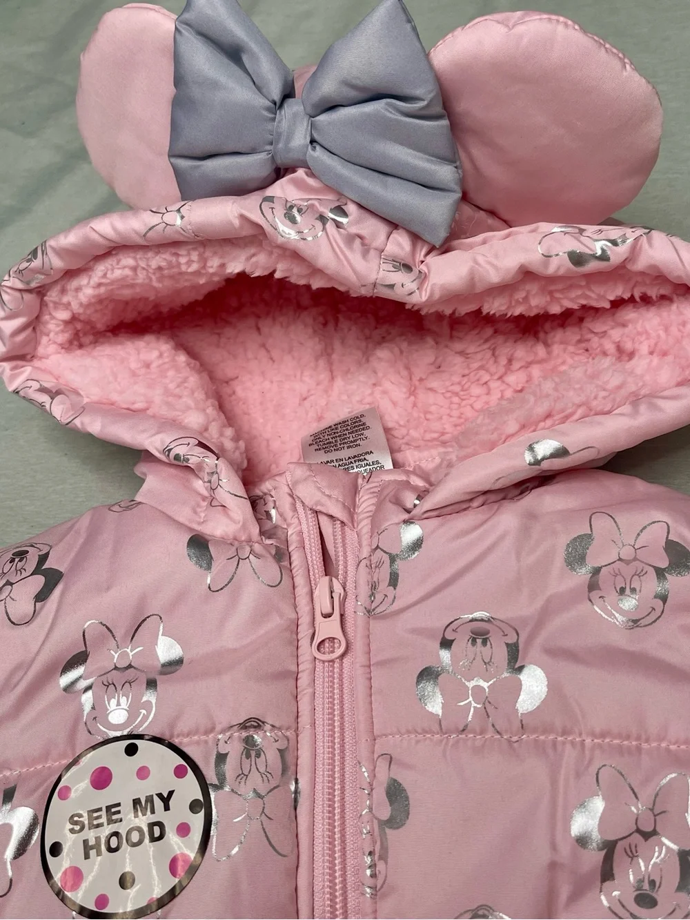 Kids Pink Sherpa Jacket